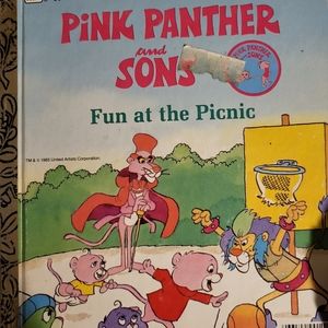 Vintage Little Golden Book Pink Panther and Sons